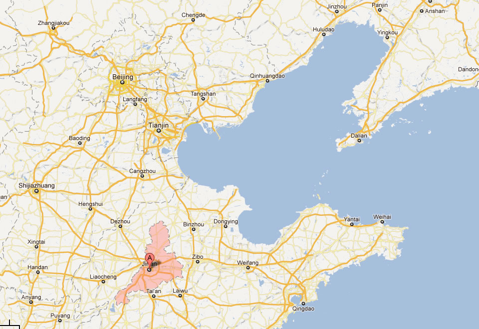 map of jinan china